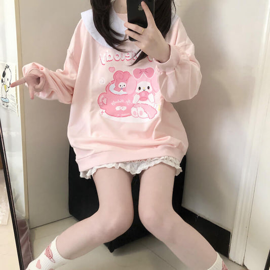 Cute Melo Pink Sweatshirt