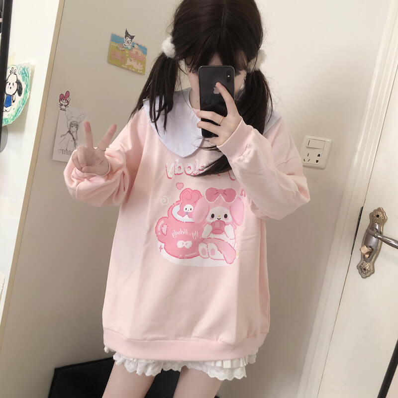 Cute Melo Pink Sweatshirt