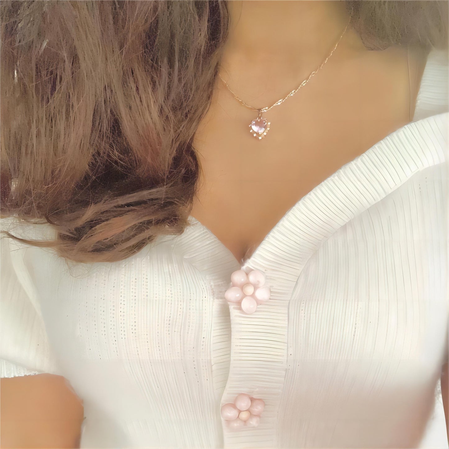 Crystal Heart Pendant Necklace