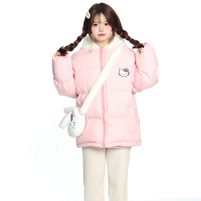 Cute Kitty Plush Puff Jacket KI361