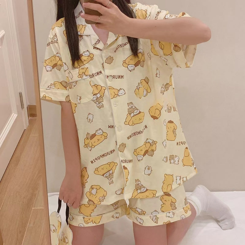 Cartoon Loungewear Pajamas Set KI602