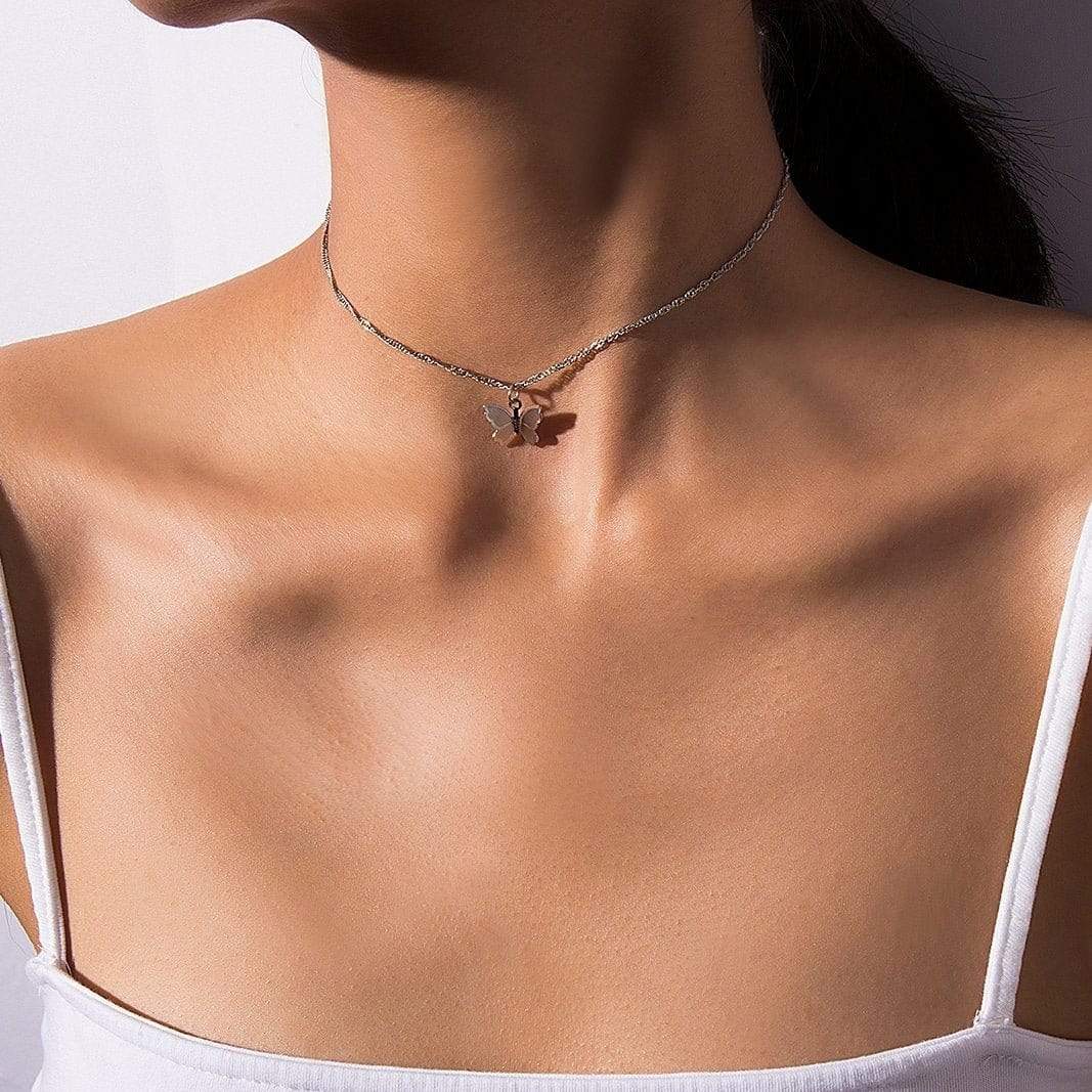 Classy Butterfly Chain Necklace