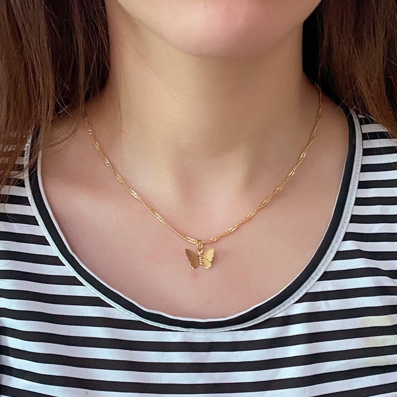 Classy Butterfly Chain Necklace