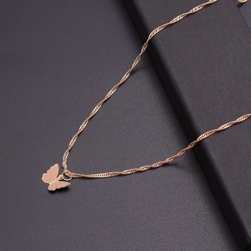 Classy Butterfly Chain Necklace