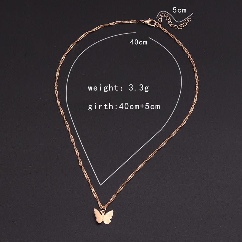 Classy Butterfly Chain Necklace