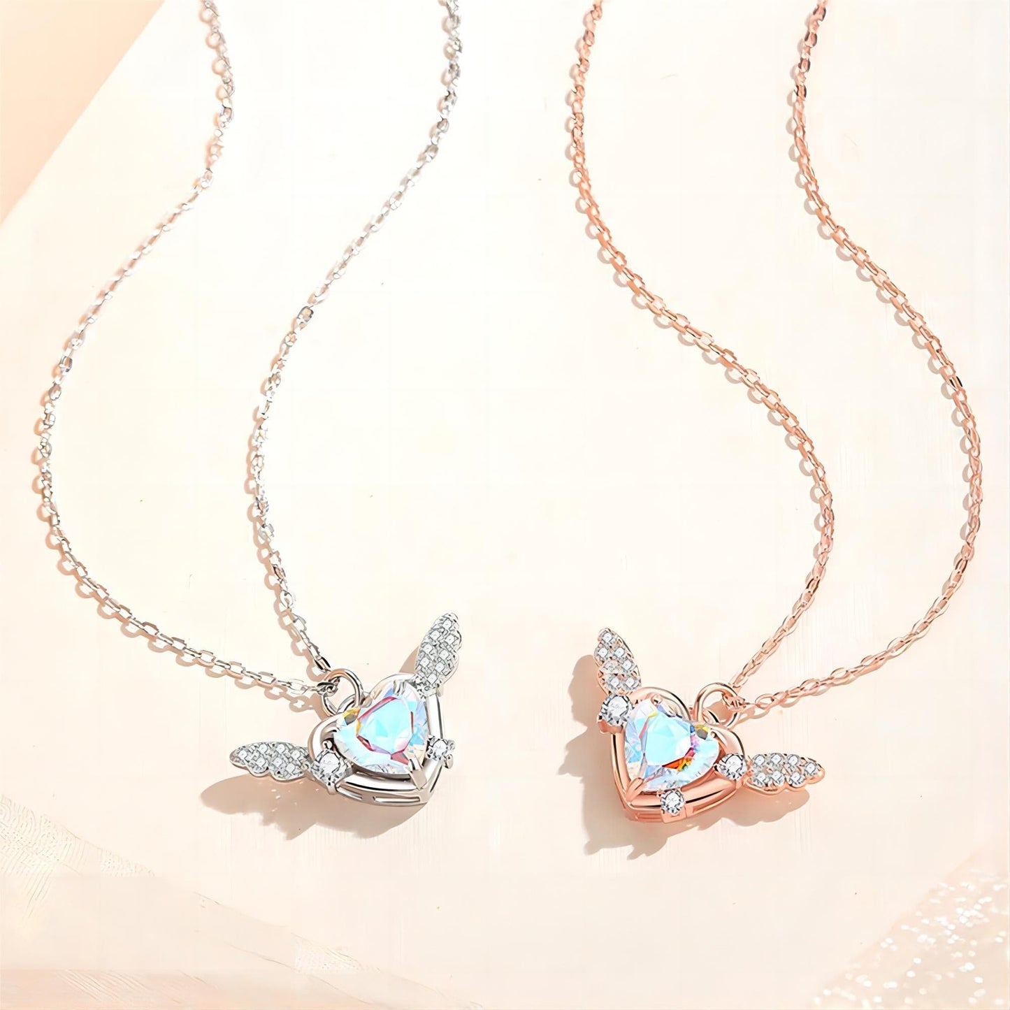 Sweet Heart Wings Necklace