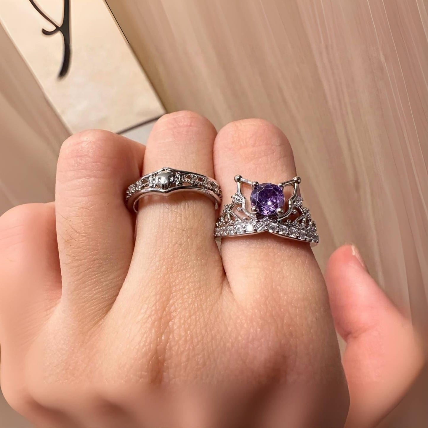 Kuro Baku Pattern Matching Open Ring