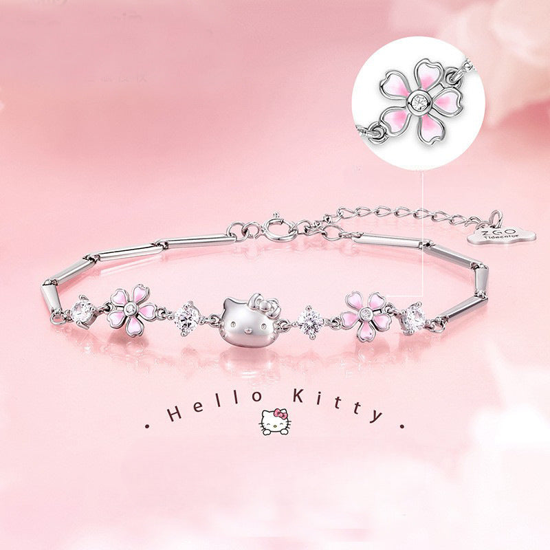 Bracelet Chaton Fleur de Cerisier KI302