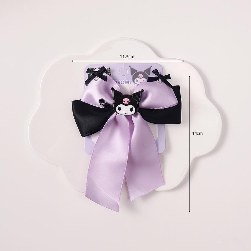 Accessoires pour cheveux violets et noirs en forme de diable kawaii ON1403