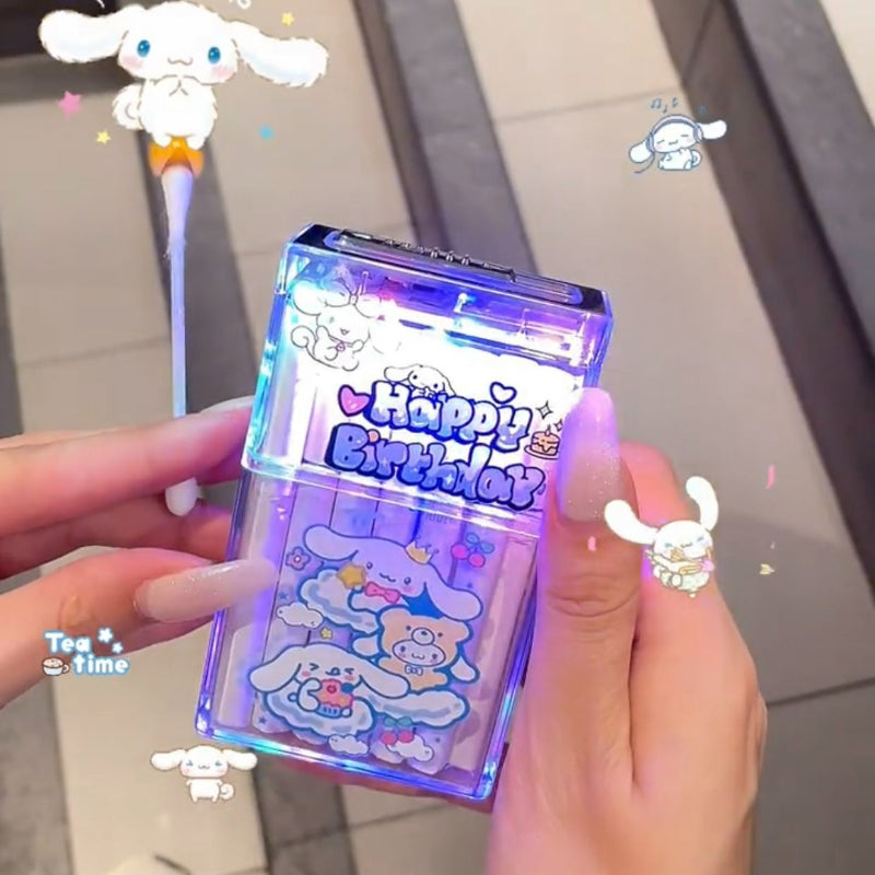 Transparentes Feuerzeug mit Cartoon-Motiv KI260