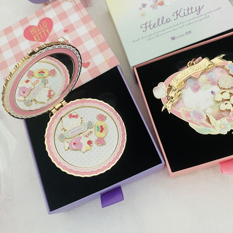 Sweet Pink Flowers Kitty Medals KI737