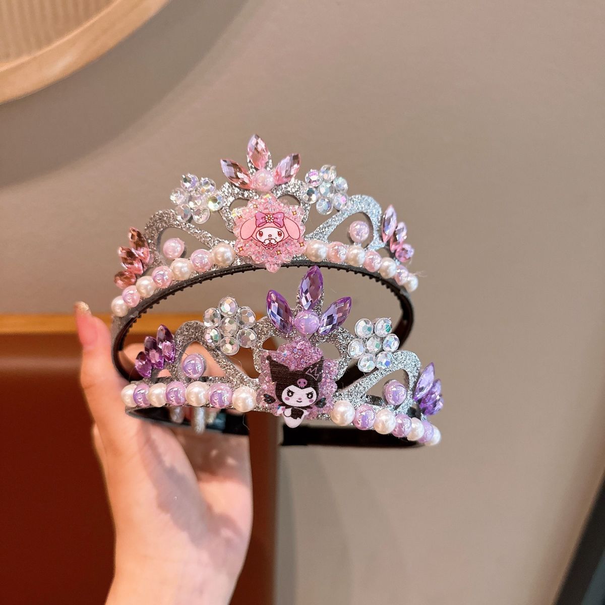 Cartoon Pearl Headband Crown
