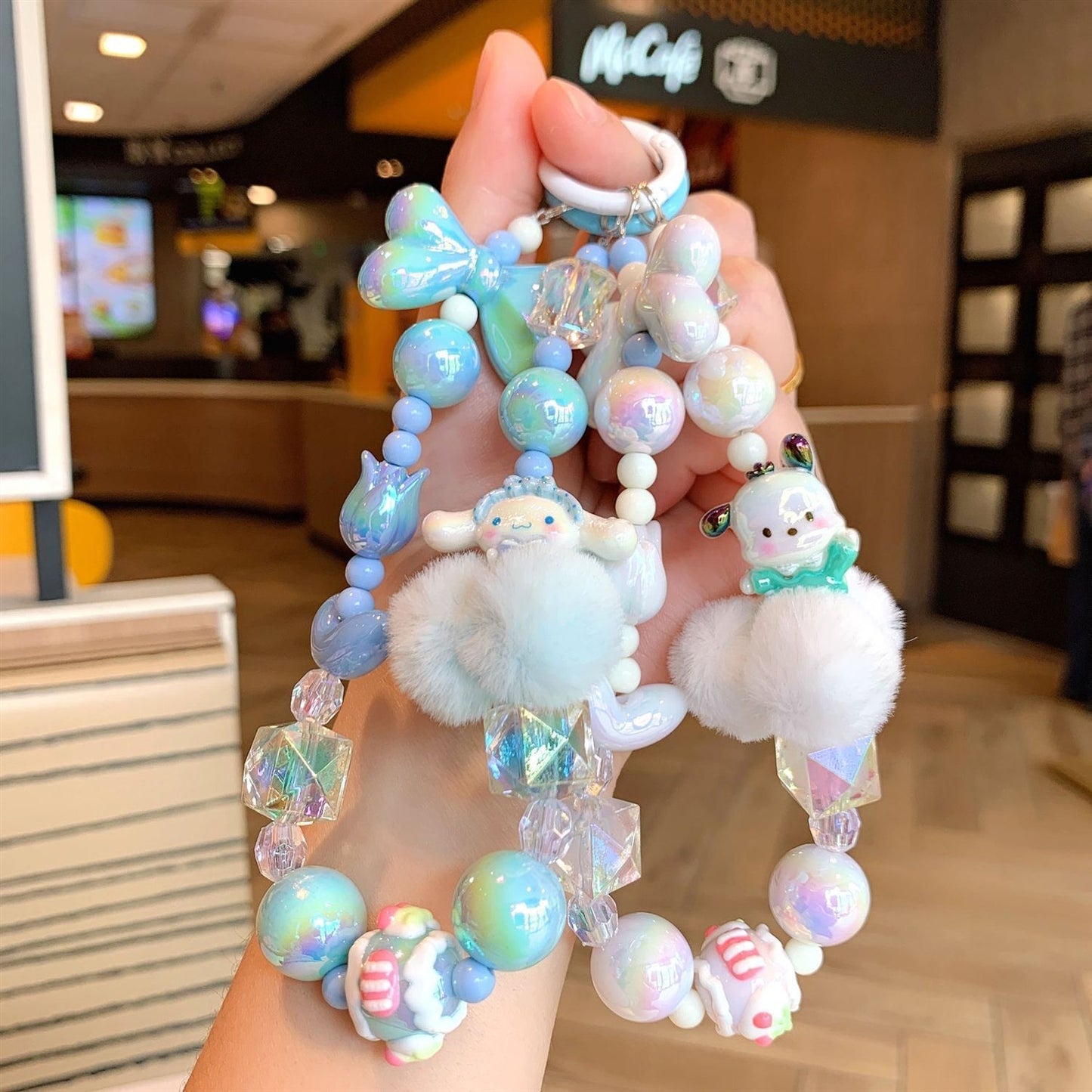 Cute Melo Key Mobile Phone Chain Hand Rope Pendant