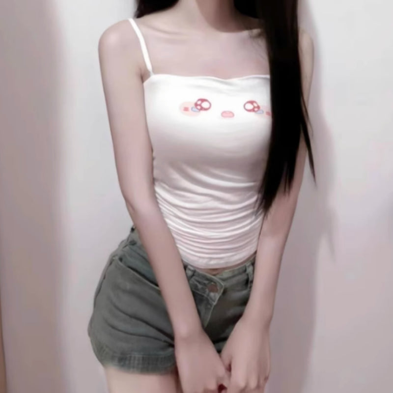 White Cotton Emoji Suspender