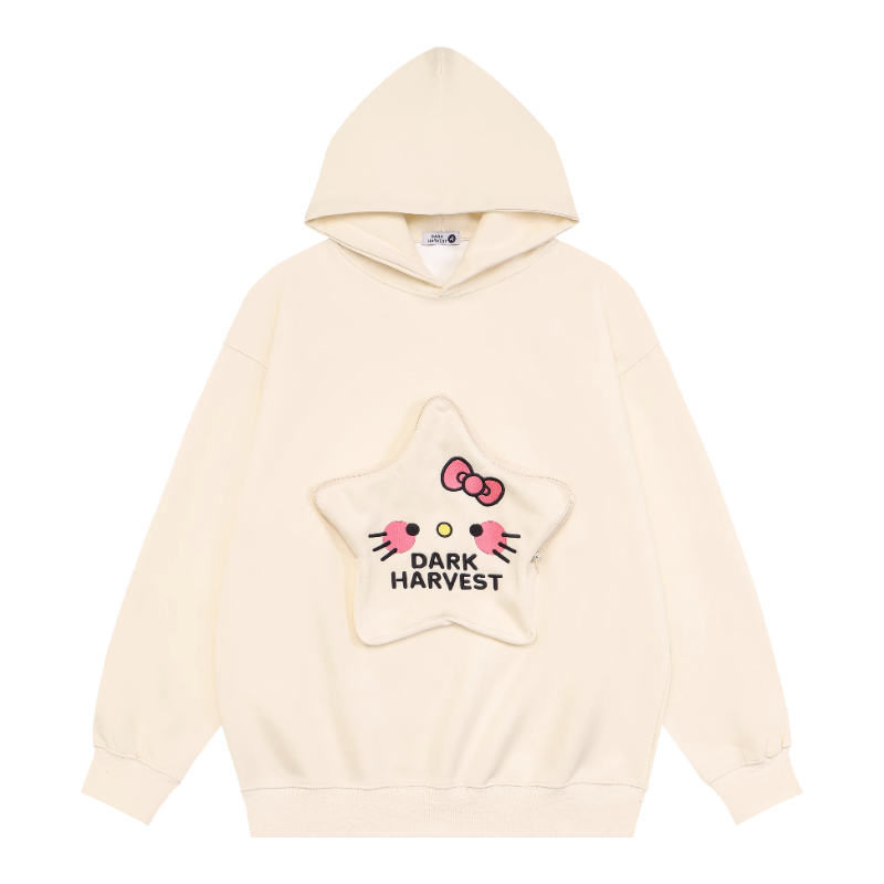 Kitty Star Versatile Hoodie KI246