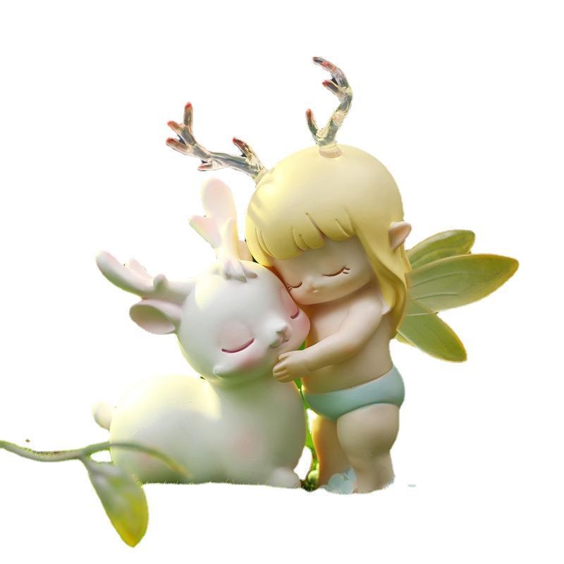 Fairy Fawn Figurines - antlers, art, artwork, collectable, deer Kawaii Babe