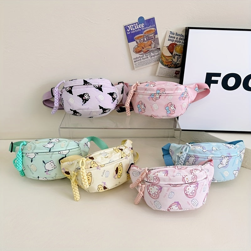 Pink Kitty Travel Messenger Bag