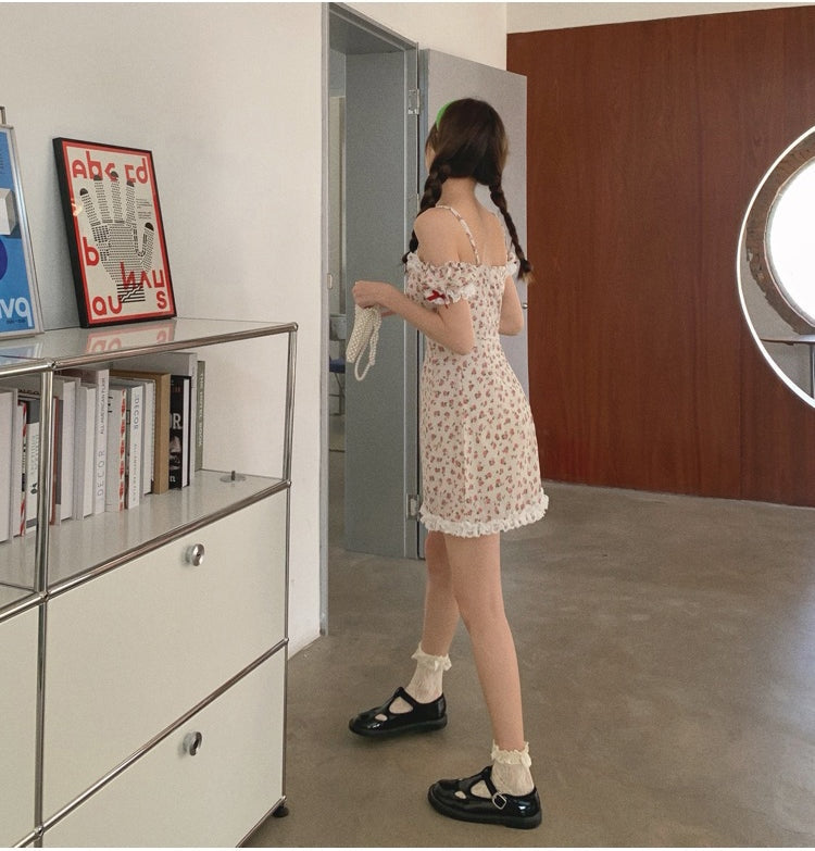 Floral Nymph Dress - dollcore, dollette, dresses, floral, floral angel