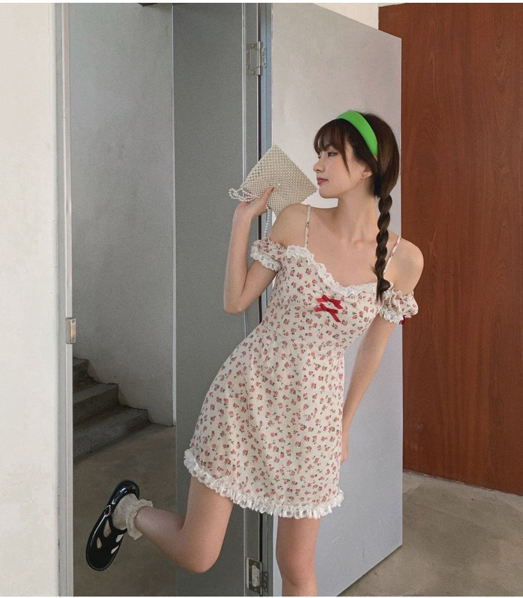 Floral Nymph Dress - dollcore, dollette, dresses, floral, floral angel