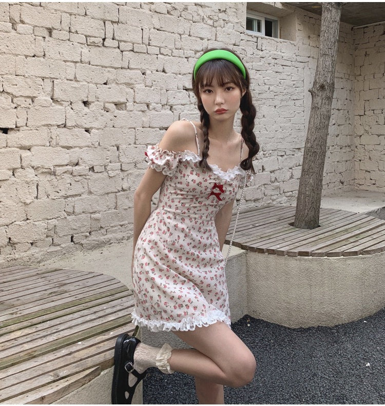 Floral Nymph Dress - dollcore, dollette, dresses, floral, floral angel