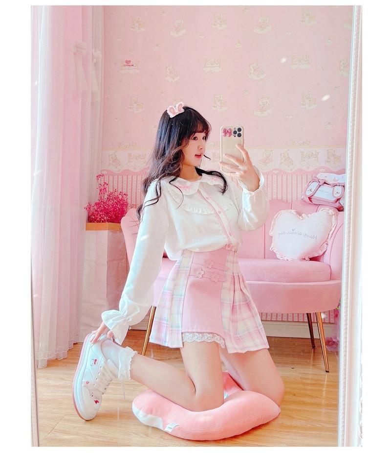 Flower Princess Patchwork Skirt - fairy, fairy kei, floral, flower, flower skirt