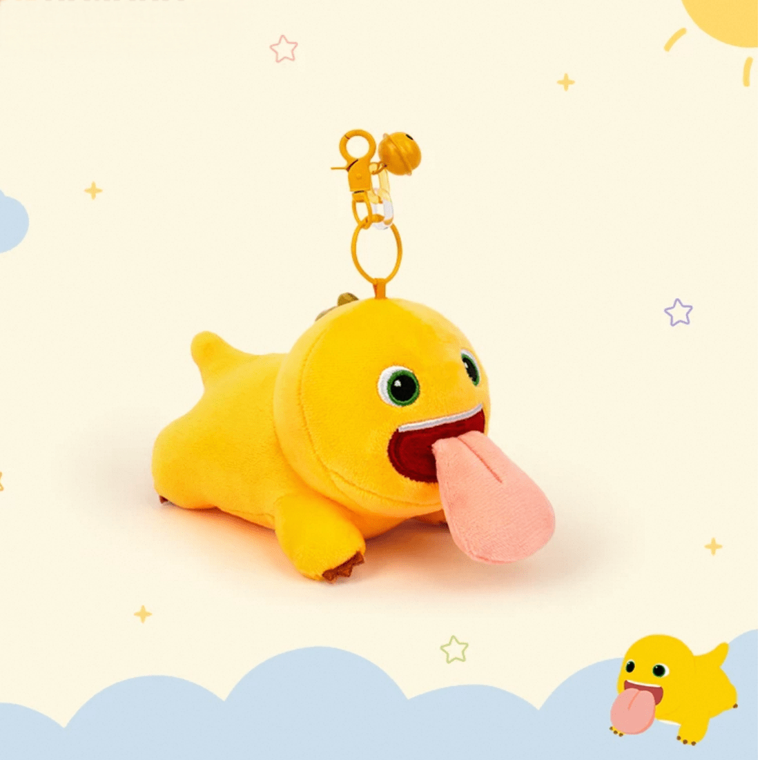 Keychain Plush Tongue Dragon Funny Big Magnetic Doll