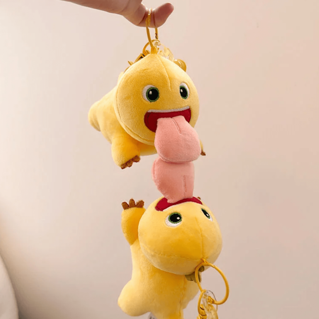 Keychain Plush Tongue Dragon Funny Big Magnetic Doll