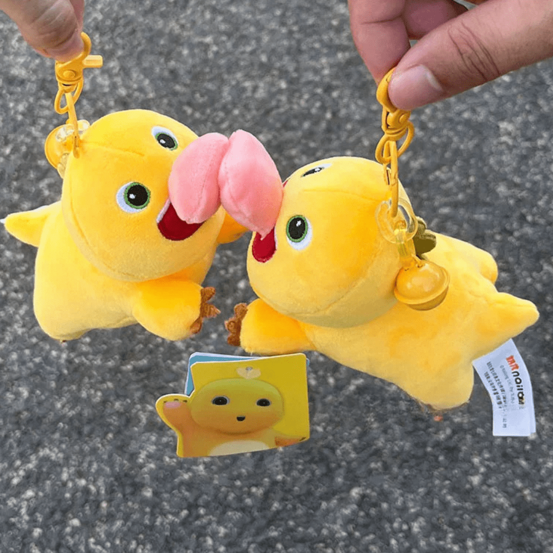 Keychain Plush Tongue Dragon Funny Big Magnetic Doll