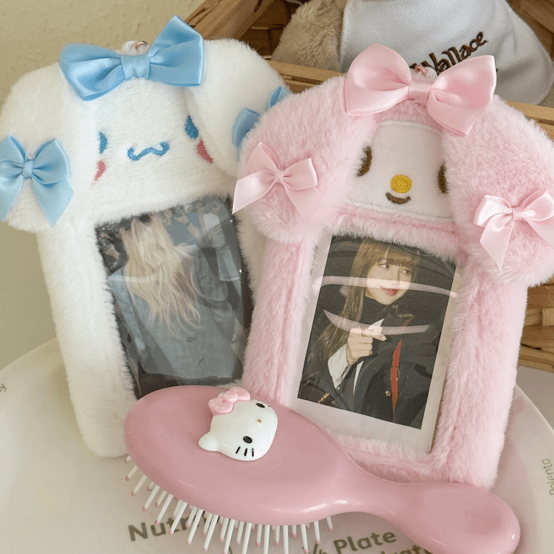 Photocard My Cinna Holder Keychain Melody Furry Kpop