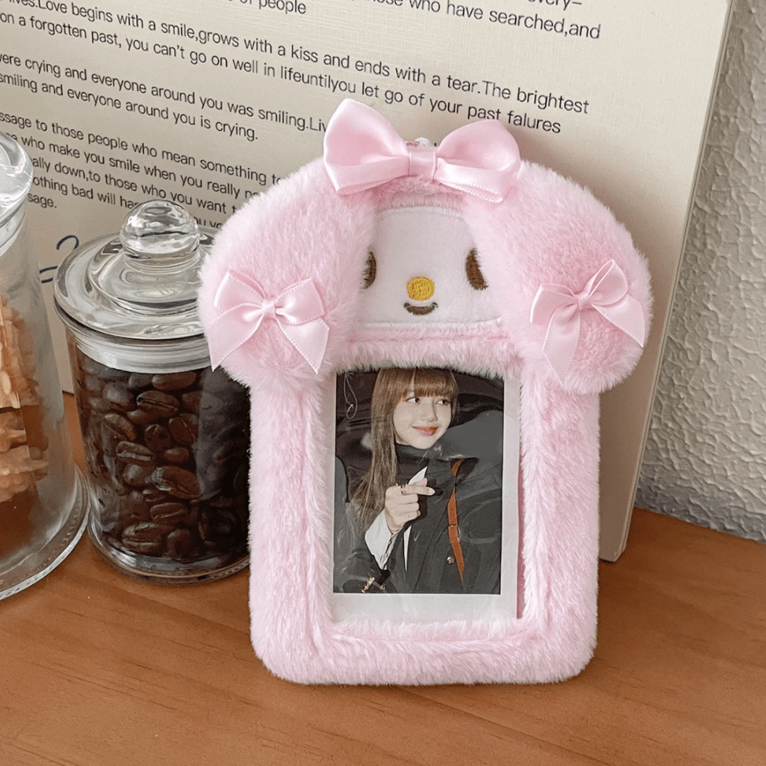 Photocard My Cinna Holder Keychain Melody Furry Kpop