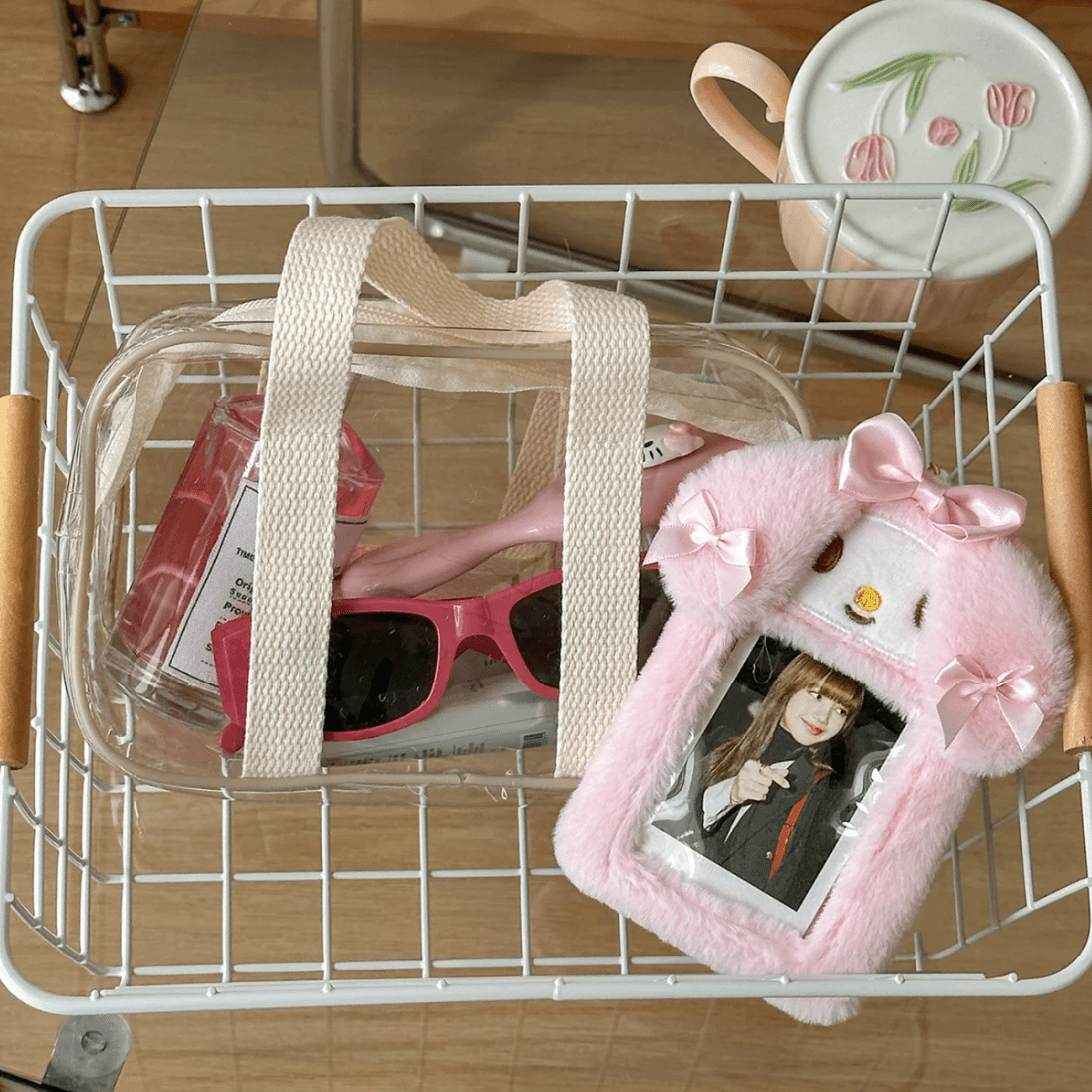 Photocard My Cinna Holder Keychain Melody Furry Kpop