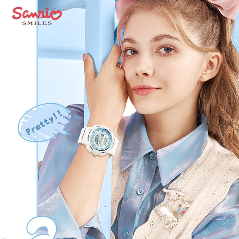 Cinna Waterproof Multifunction Electronic Dual Display Quartz Watch