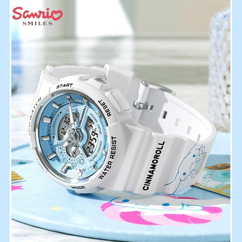 Cinna Waterproof Multifunction Electronic Dual Display Quartz Watch