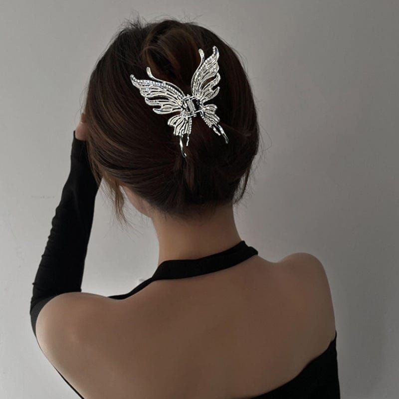 Elegante Haarklammer mit hohlem Schmetterling