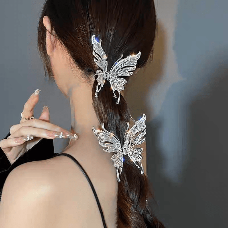 Elegante Haarklammer mit hohlem Schmetterling