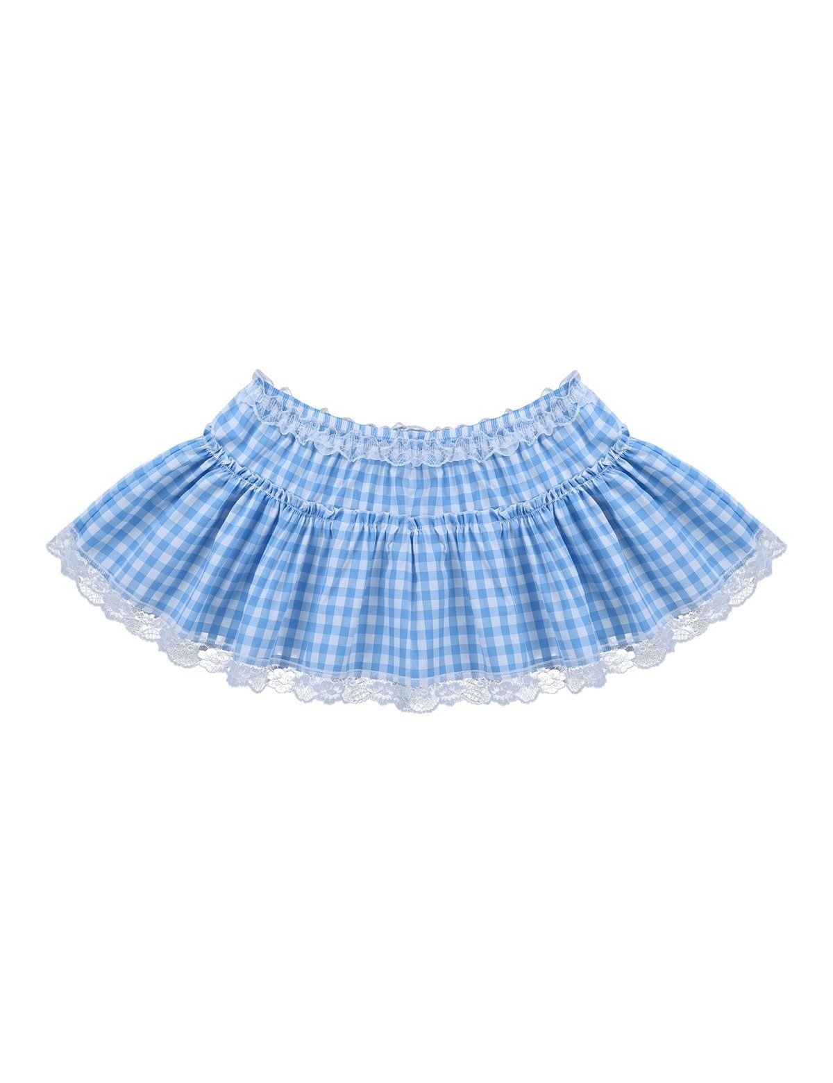 Gingham Micro Skirt - skirt
