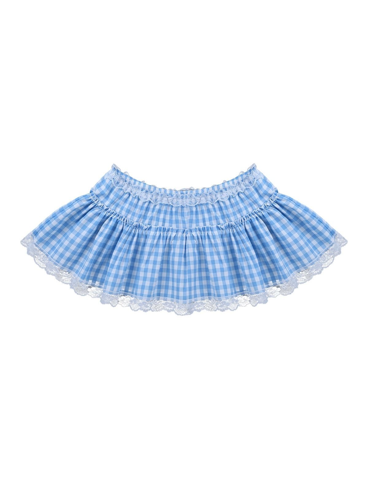Gingham Micro Skirt - skirt