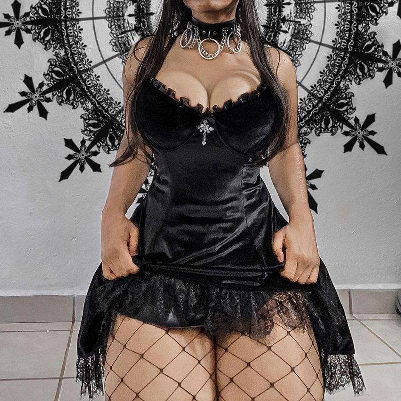 Halloween Party Dress - dress, dresses, goth, gothic, paci