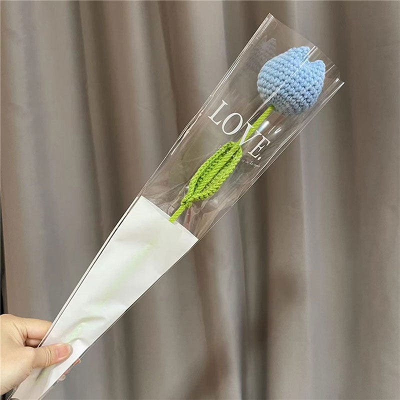 Handgemachte gehäkelte Tulpenblume