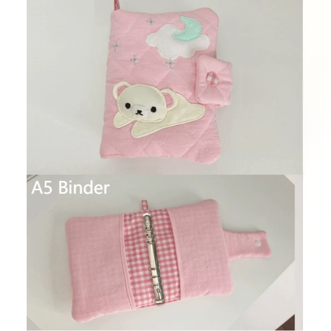 Cute Cover Handmade Korilak Binder Fabric