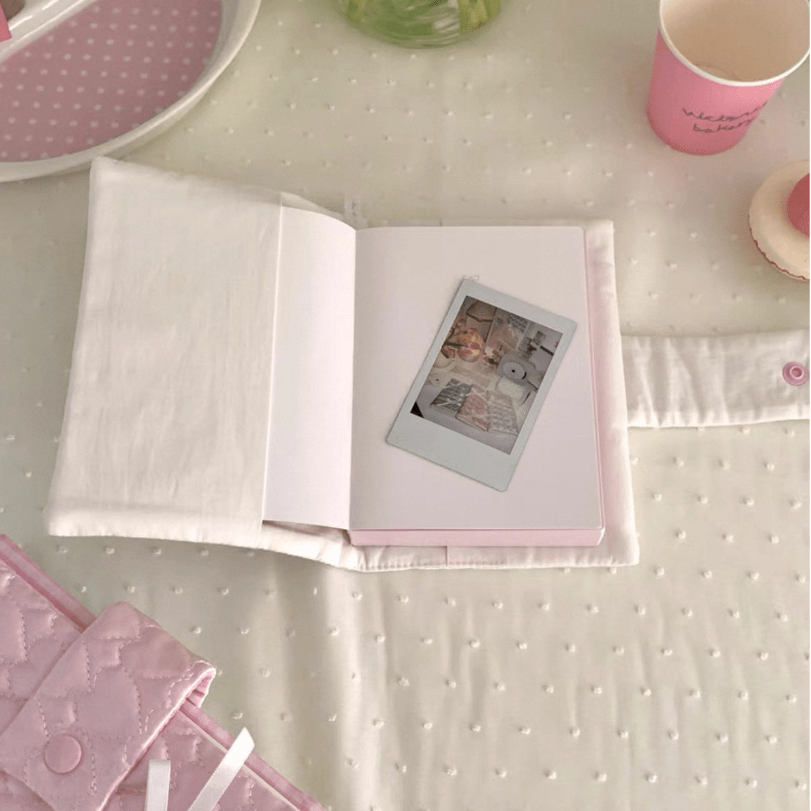 Fabric Bowknot Handmade Satin Heart Book Cover