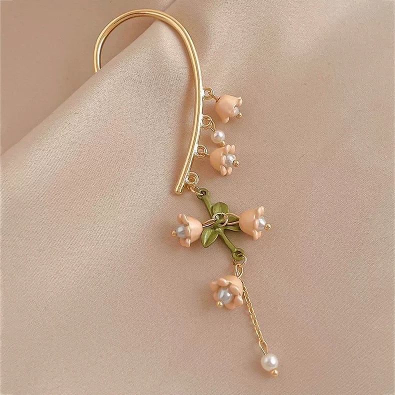 Boucles d'oreilles pendantes en forme de muguet