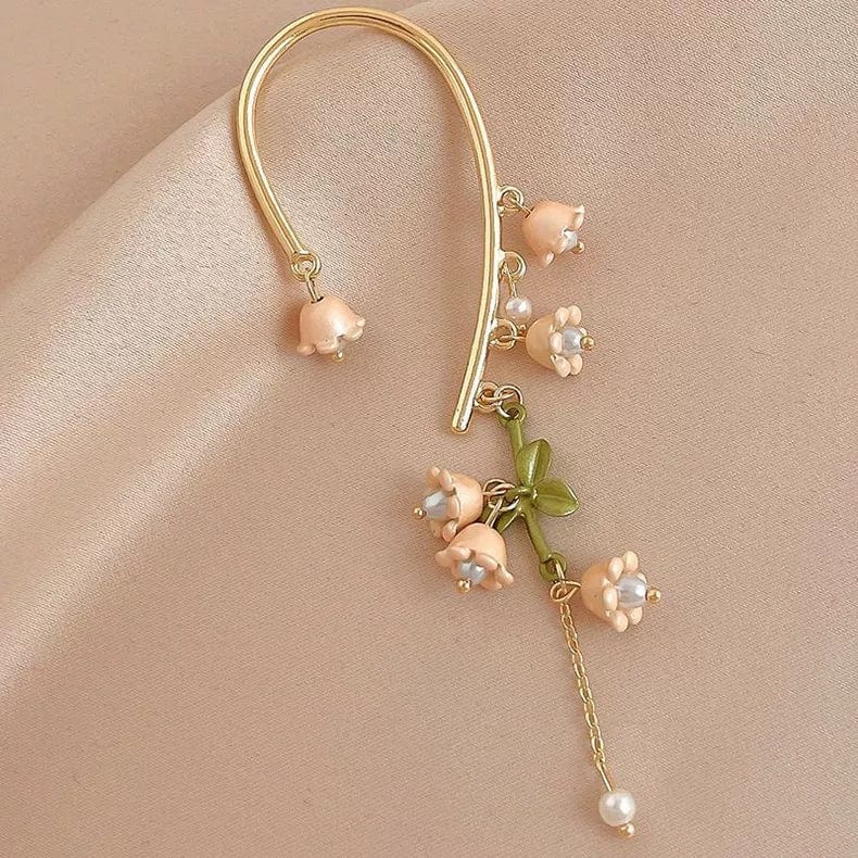 Boucles d'oreilles pendantes en forme de muguet