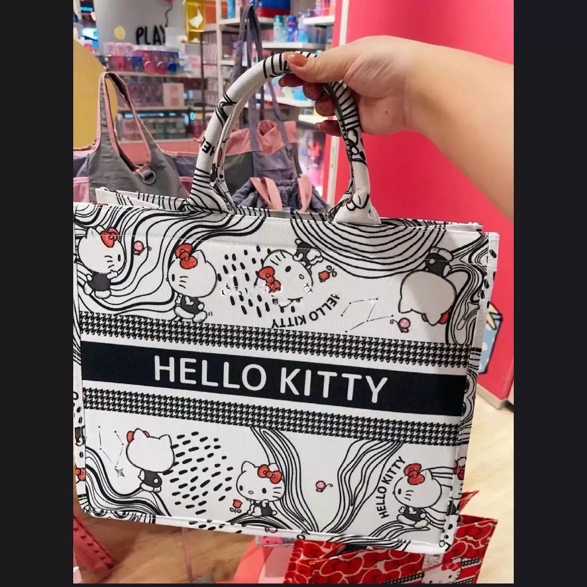 Cartoon Charm Tote Bag
