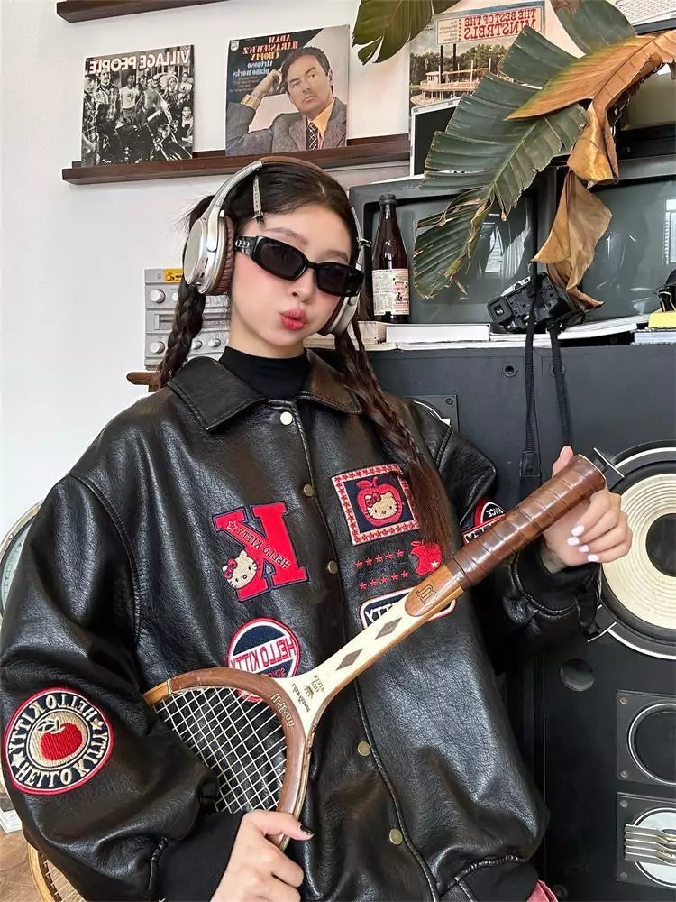 Kitty Glam Rider Leatherette Jacket