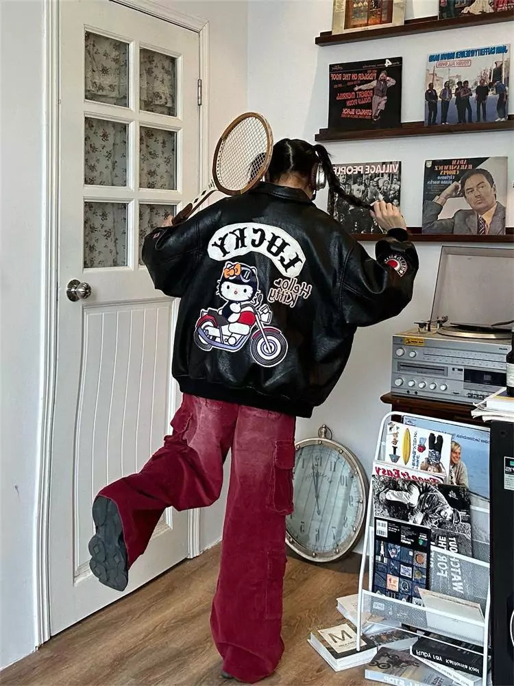 Kitty Glam Rider Leatherette Jacket