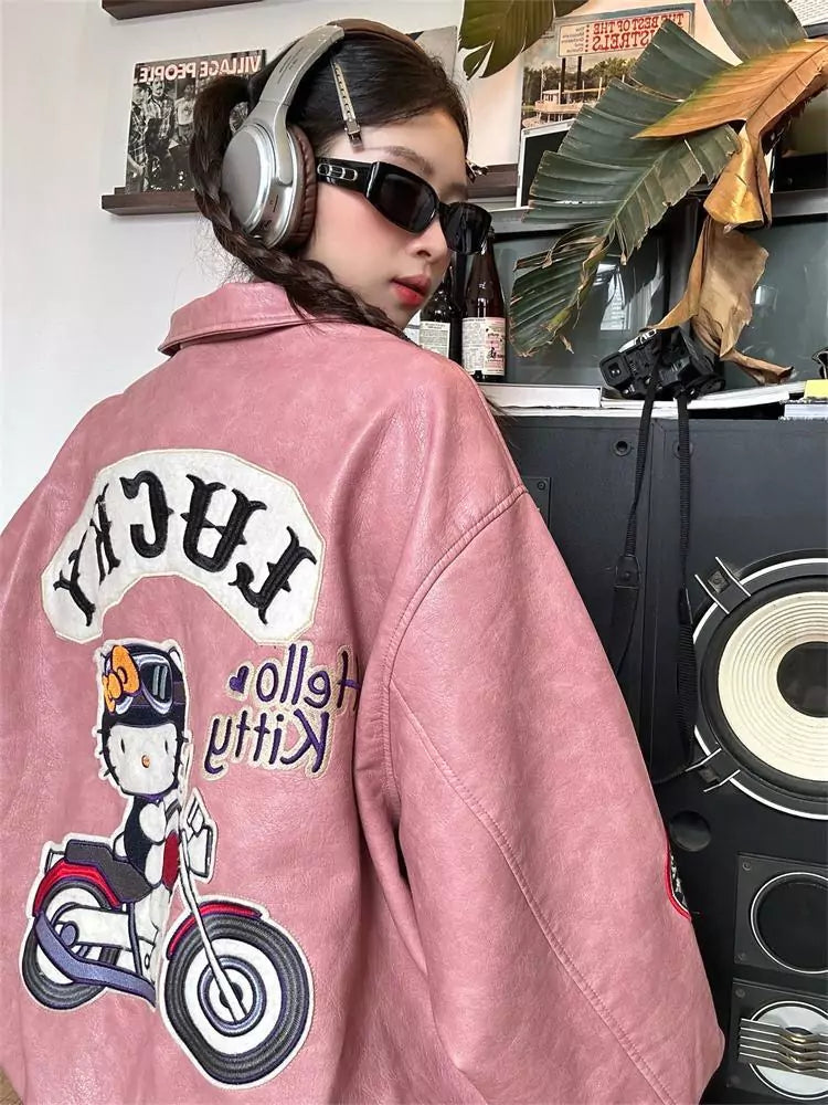 Kitty Glam Rider Leatherette Jacket