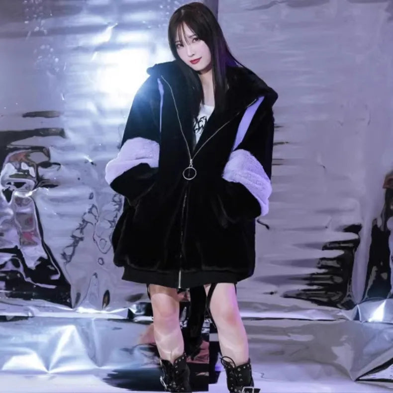 Jumbo Fluffy Kuro Oversized Jacket