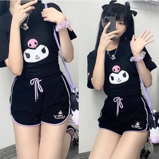 Kawaii athletic shorts - cinnamoroll - my melody - sanrio - short shorts