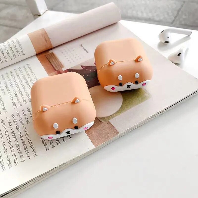 Kawaii Cartoon Corgi AirPods Case - KAWAII LULU